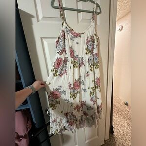 Torrid White Floral Dress